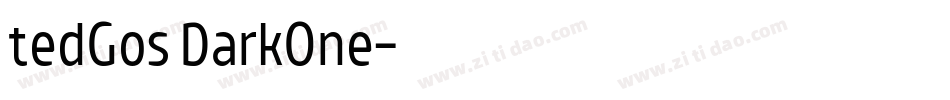 tedGos DarkOne字体转换